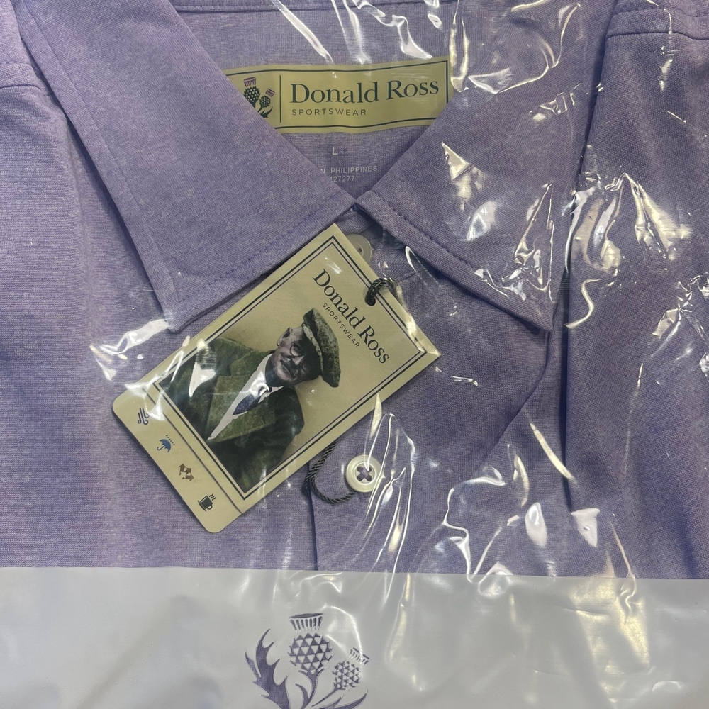Classic Purple Polo Shirt with Solid Color